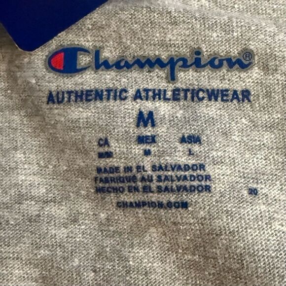 New with Tags Champion Men's Gray T-Shirt Size Medium - Picture 4 of 6